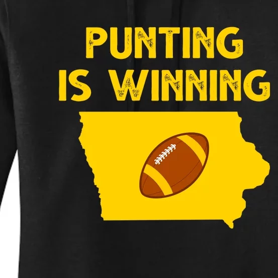 Punting Is Winning Iowa Football Women's Pullover Hoodie