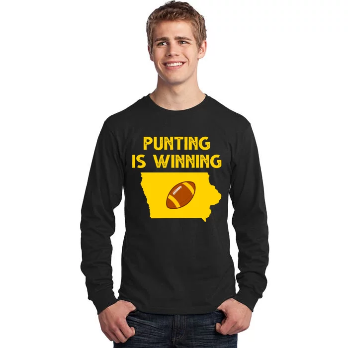 Punting Is Winning Iowa Football Tall Long Sleeve T-Shirt