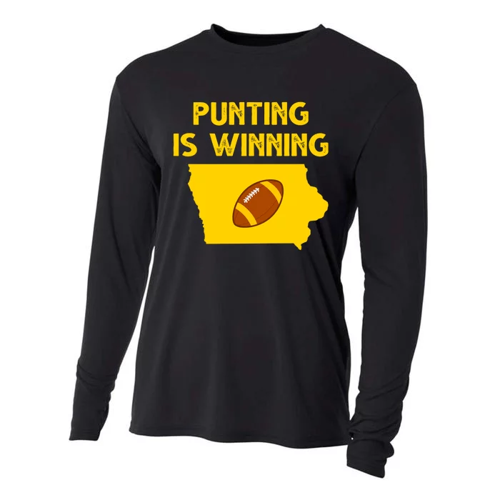 Punting Is Winning Iowa Football Cooling Performance Long Sleeve Crew