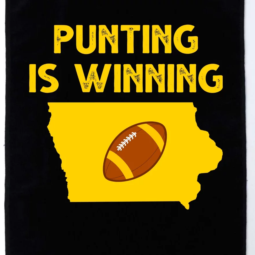 Punting Is Winning Iowa Football Platinum Collection Golf Towel