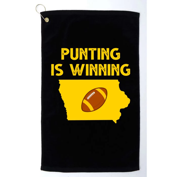 Punting Is Winning Iowa Football Platinum Collection Golf Towel