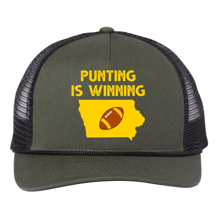 Punting Is Winning Iowa Football Retro Rope Trucker Hat Cap