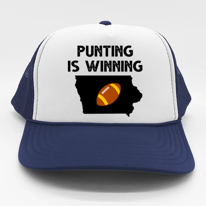 Punting Is Winning Iowa Football Trucker Hat