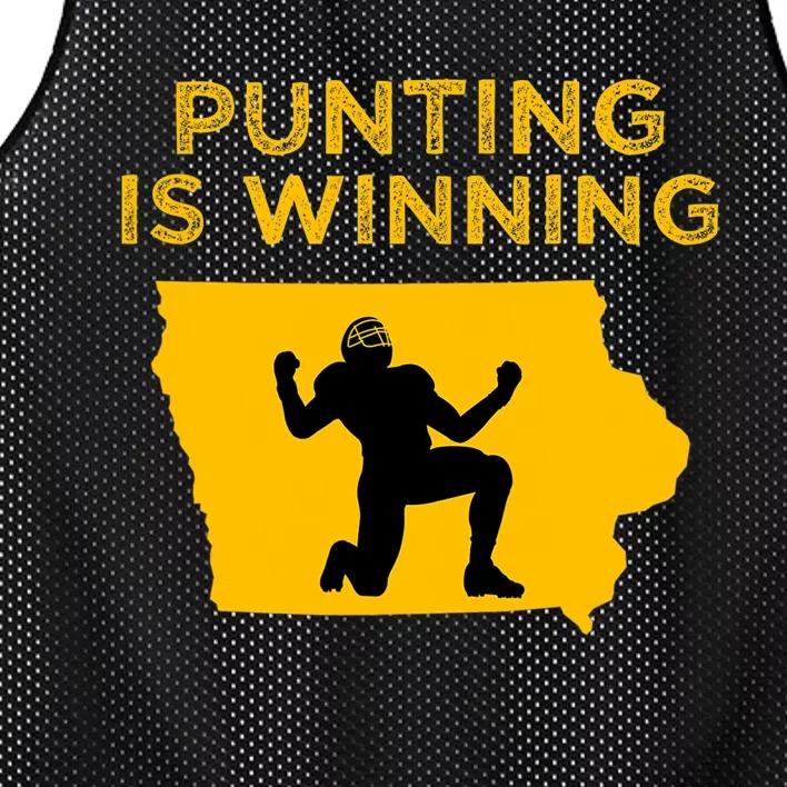 Punting Is Winning Iowa I Cheer For The Punter Mesh Reversible Basketball Jersey Tank