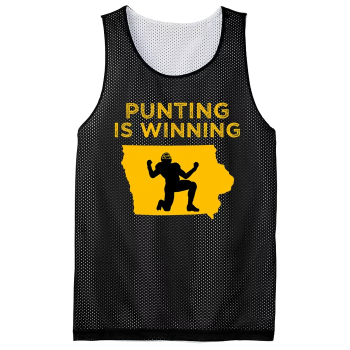 Punting Is Winning Iowa I Cheer For The Punter Mesh Reversible Basketball Jersey Tank