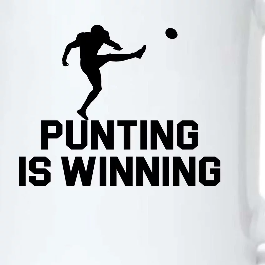 Punting Is Winning Football Lover Black Color Changing Mug