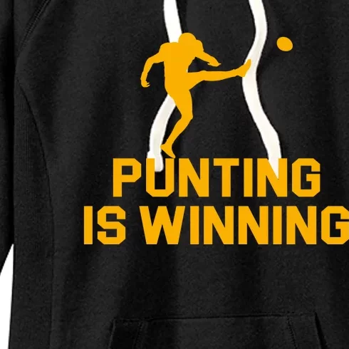 Punting Is Winning Football Lover Women's Fleece Hoodie