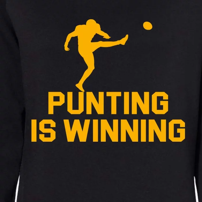 Punting Is Winning Football Lover Womens California Wash Sweatshirt