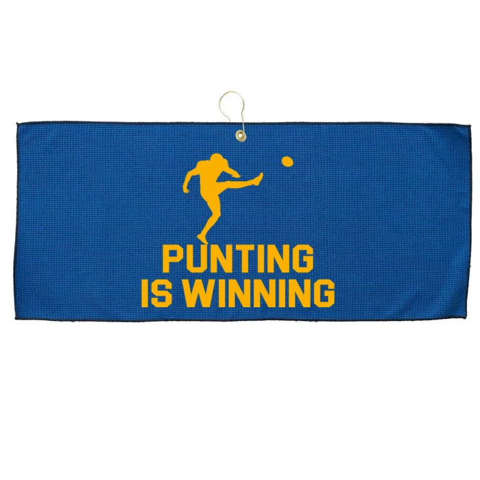 Punting Is Winning Football Lover Large Microfiber Waffle Golf Towel