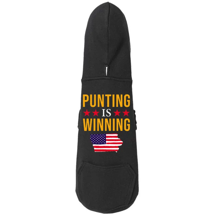 Punting Is Winning Iowa Doggie 3-End Fleece Hoodie