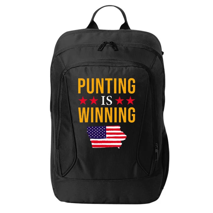 Punting Is Winning Iowa City Backpack