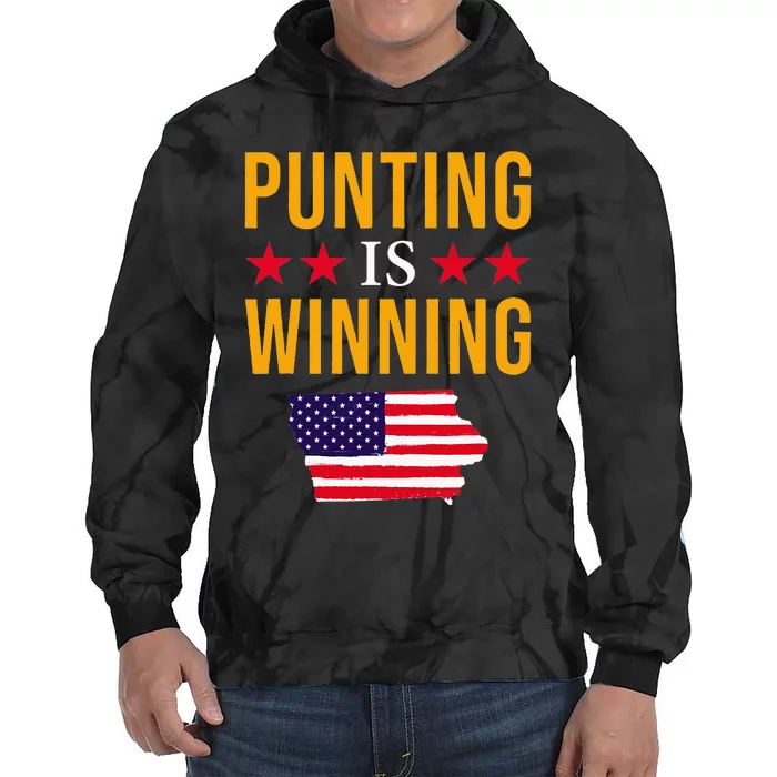 Punting Is Winning Iowa Tie Dye Hoodie