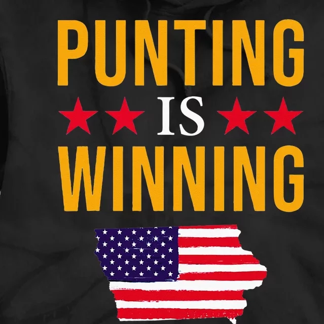 Punting Is Winning Iowa Tie Dye Hoodie