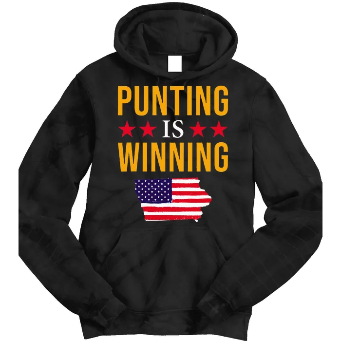 Punting Is Winning Iowa Tie Dye Hoodie