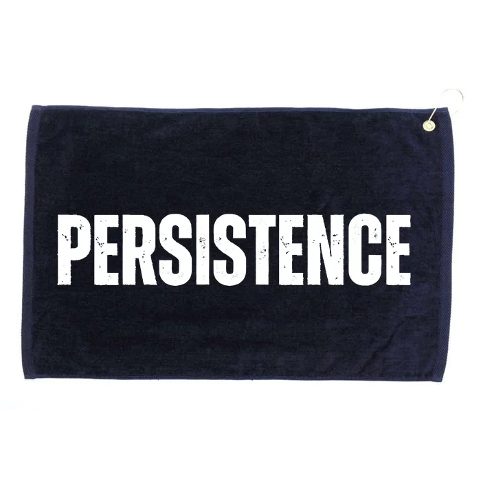 Persistence Inspirational Workout Goal Motivation Grommeted Golf Towel