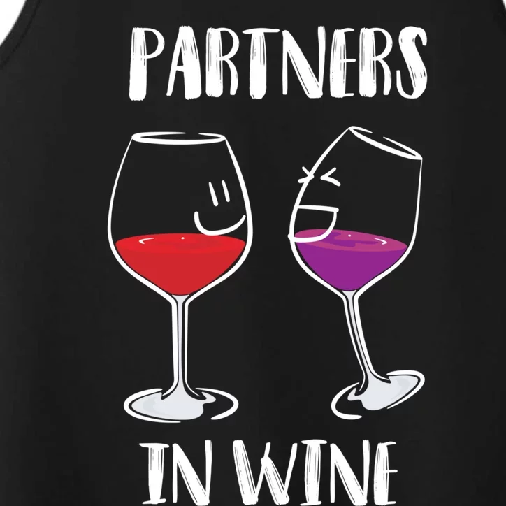 Partners In Wine Cool Wine Ers Gift Performance Tank