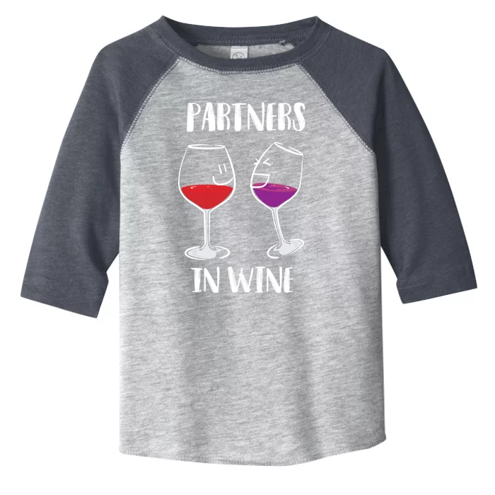 Partners In Wine Cool Wine Ers Gift Toddler Fine Jersey T-Shirt