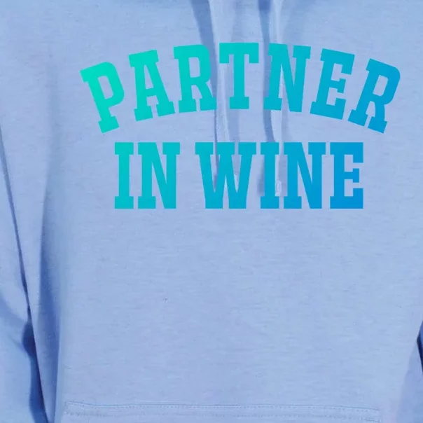 Partner In Wine Funny Wine Lover Gift Wine Night Gift Unisex Surf Hoodie