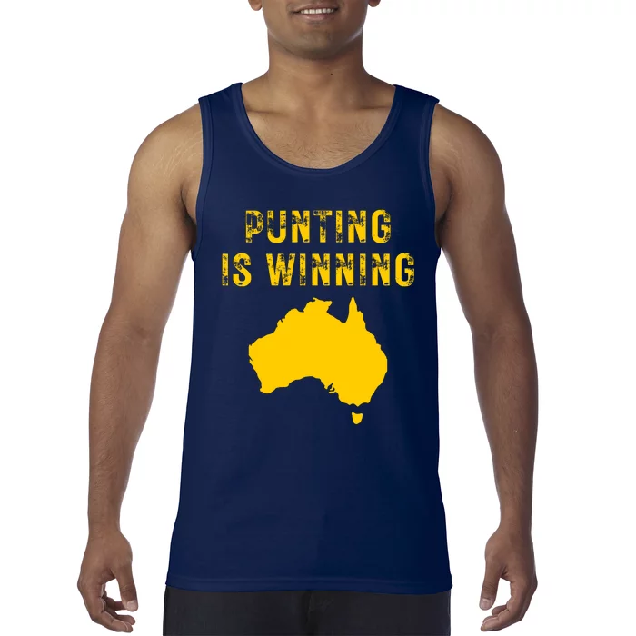 Punting Is Winning Iowa I Cheer For The Punter Tank Top