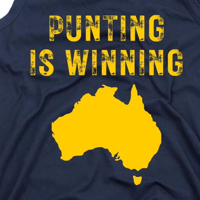 Punting Is Winning Iowa I Cheer For The Punter Tank Top