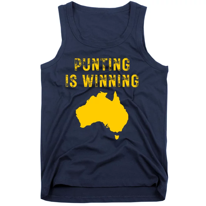 Punting Is Winning Iowa I Cheer For The Punter Tank Top