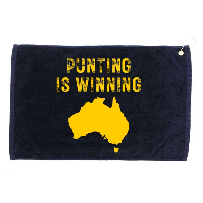 Punting Is Winning Iowa I Cheer For The Punter Grommeted Golf Towel