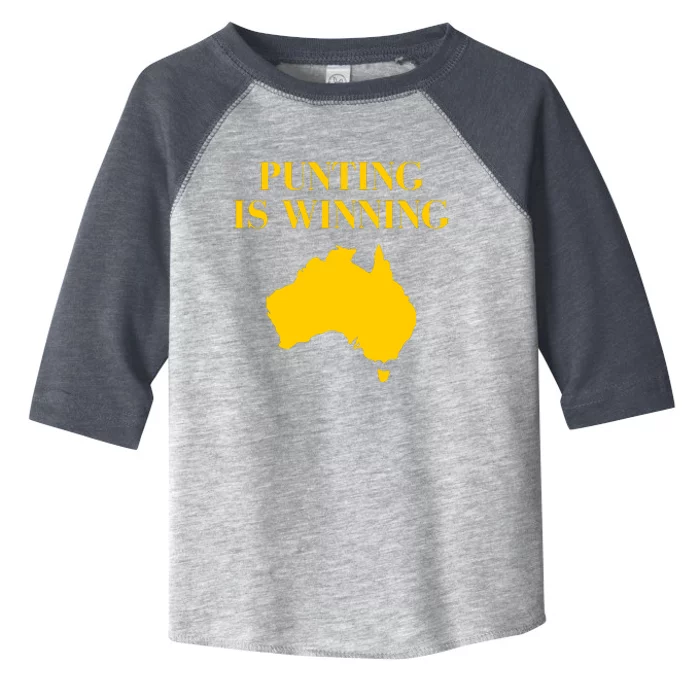 Punting Is Winning Iowa I Cheer For The Punter Toddler Fine Jersey T-Shirt