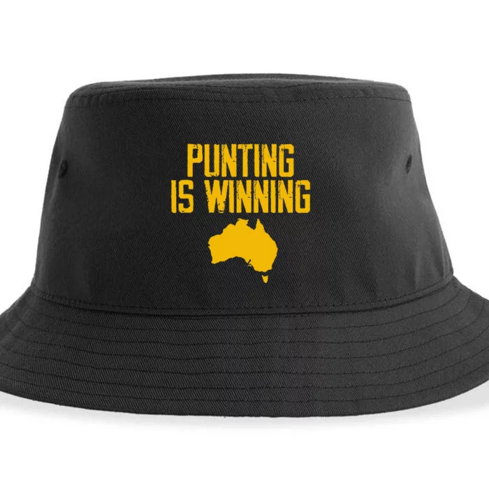 Punting Is Winning Australia Map Sustainable Bucket Hat