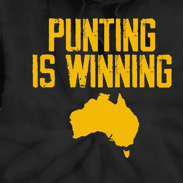 Punting Is Winning Australia Map Tie Dye Hoodie