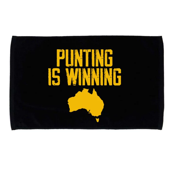 Punting Is Winning Australia Map Microfiber Hand Towel