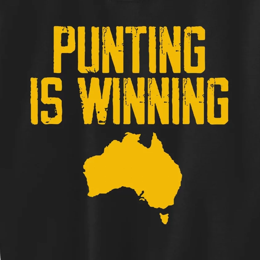 Punting Is Winning Australia Map Kids Sweatshirt