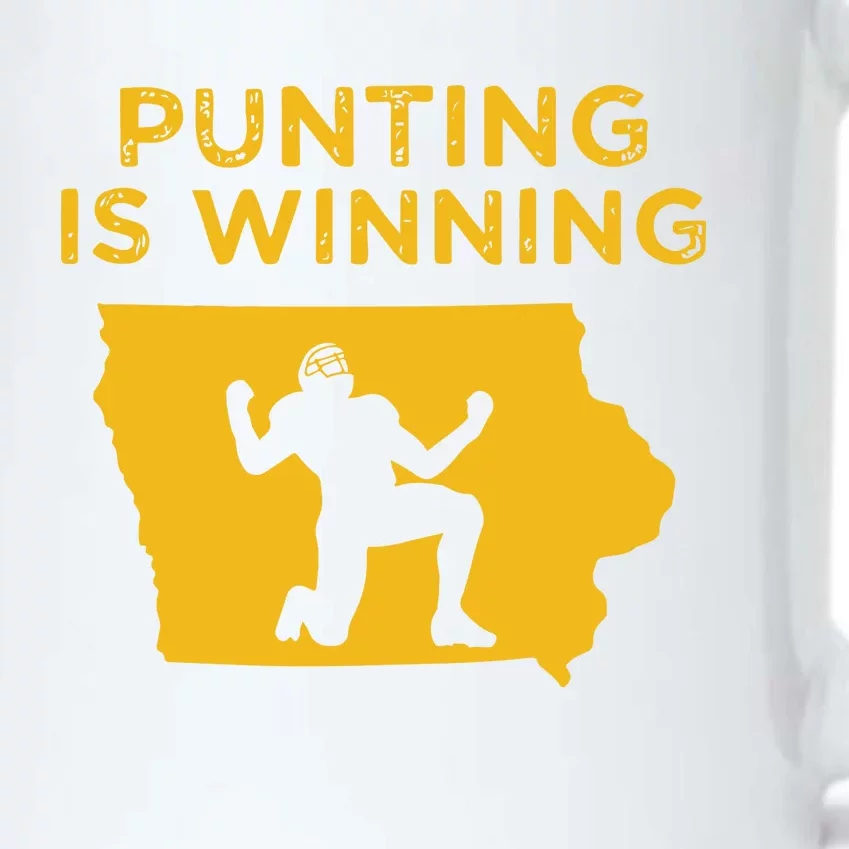 Punting Is Winning Iowa I Cheer For The Punter Black Color Changing Mug