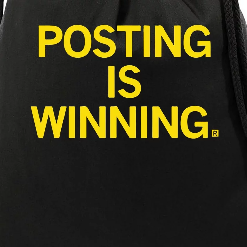 Posting Is Winning Raygunsite Drawstring Bag