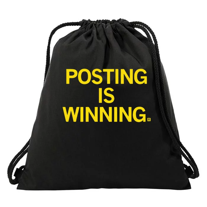 Posting Is Winning Raygunsite Drawstring Bag