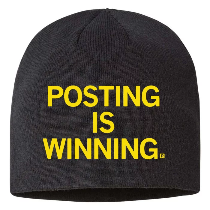 Posting Is Winning Raygunsite 8 1/2in Sustainable Knit Beanie