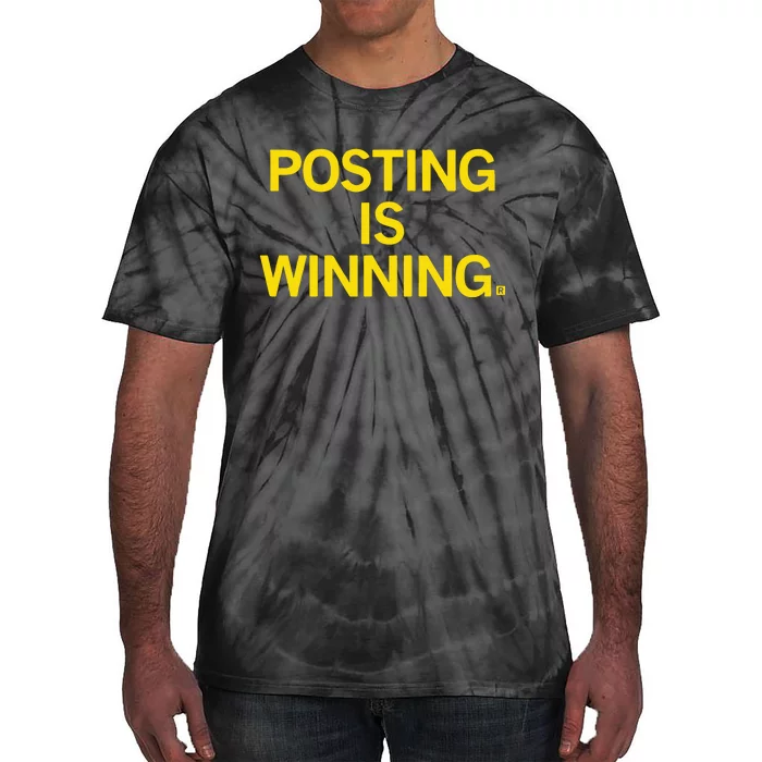 Posting Is Winning Raygunsite Tie-Dye T-Shirt