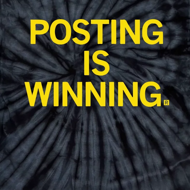 Posting Is Winning Raygunsite Tie-Dye T-Shirt