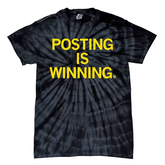 Posting Is Winning Raygunsite Tie-Dye T-Shirt