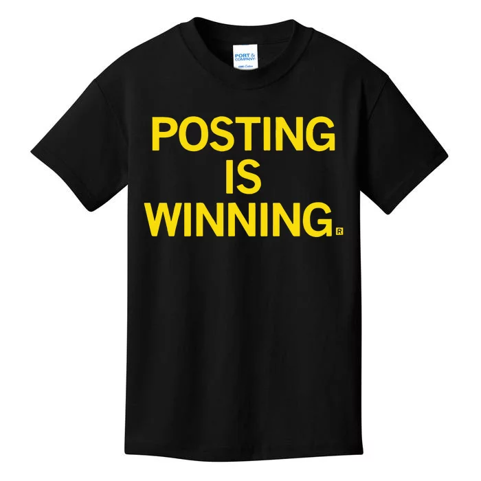 Posting Is Winning Raygunsite Kids T-Shirt