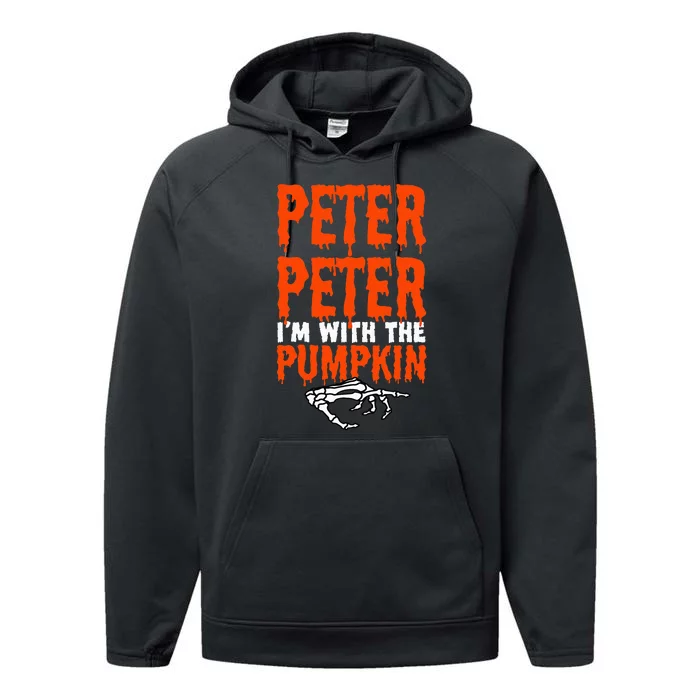 Peter IM With The Pumpkin Halloween Costume Couple Performance Fleece Hoodie