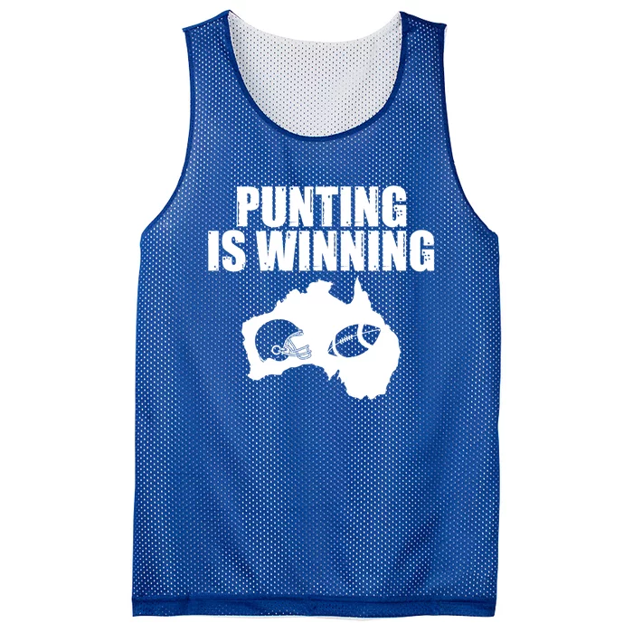 Punting Is Winning Gift Mesh Reversible Basketball Jersey Tank