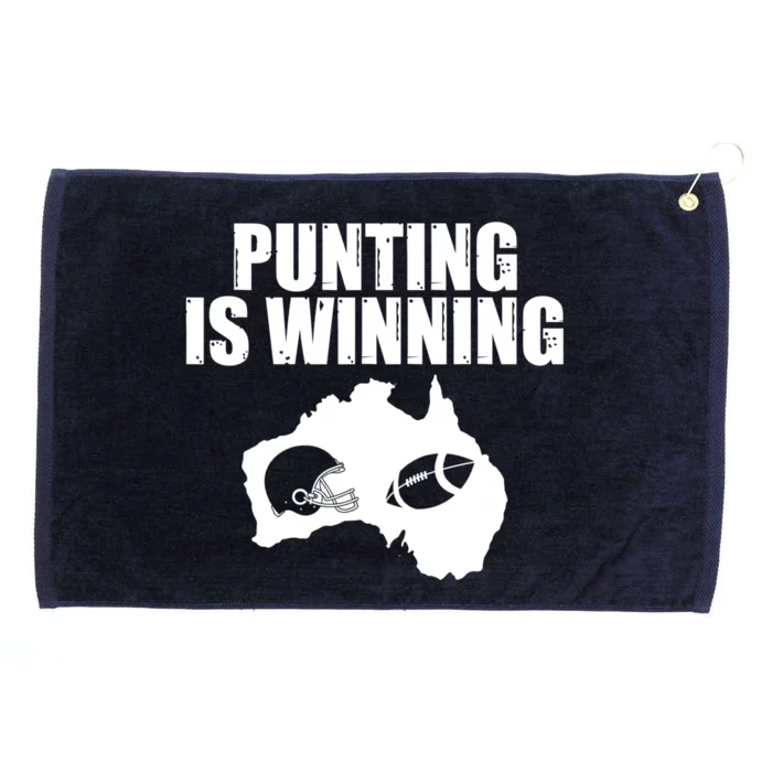 Punting Is Winning Gift Grommeted Golf Towel