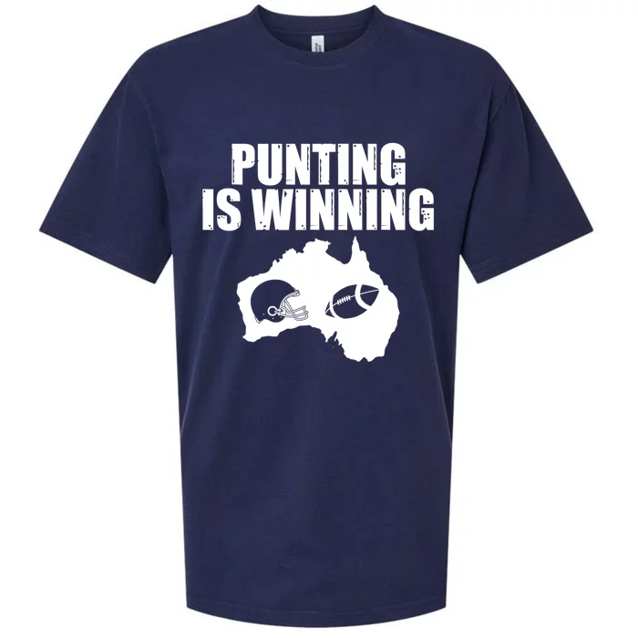 Punting Is Winning Gift Sueded Cloud Jersey T-Shirt