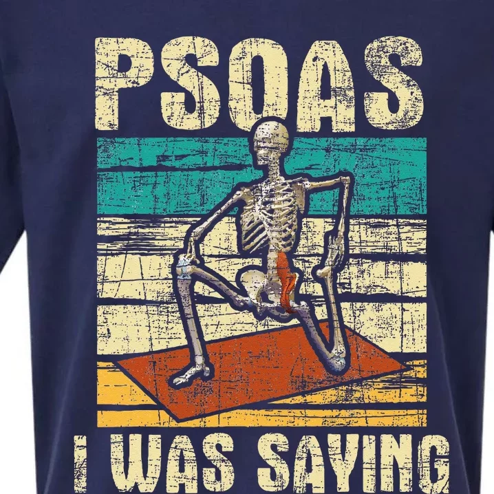 Psoas I Was Saying Massage Therapist Therapy LMT Masseuse Sueded Cloud Jersey T-Shirt