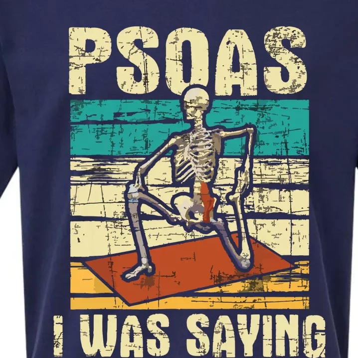 Psoas I Was Saying Massage Therapist Therapy LMT Masseuse Sueded Cloud Jersey T-Shirt