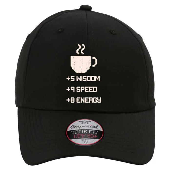 Pixel Coffee Power Up Wisdom Speed Energy The Original Performance Cap