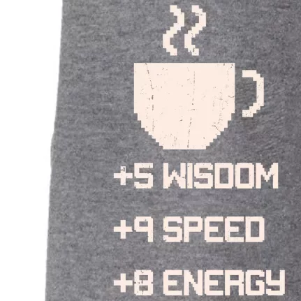 Pixel Coffee Power Up Wisdom Speed Energy Doggie 3-End Fleece Hoodie