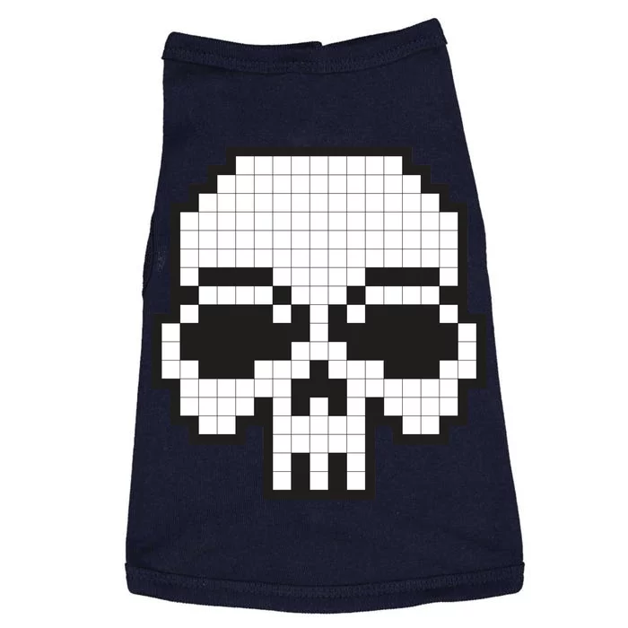 Pixel Video Game Death Skull Doggie Tank