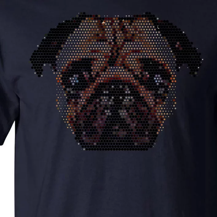 Pixelated Pug Dog Tall T-Shirt