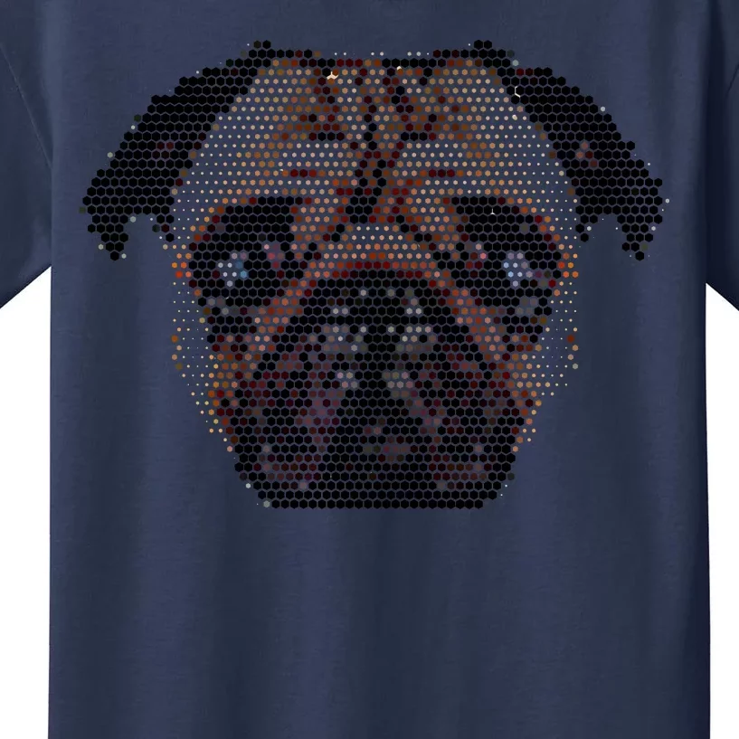 Pixelated Pug Dog Kids T-Shirt